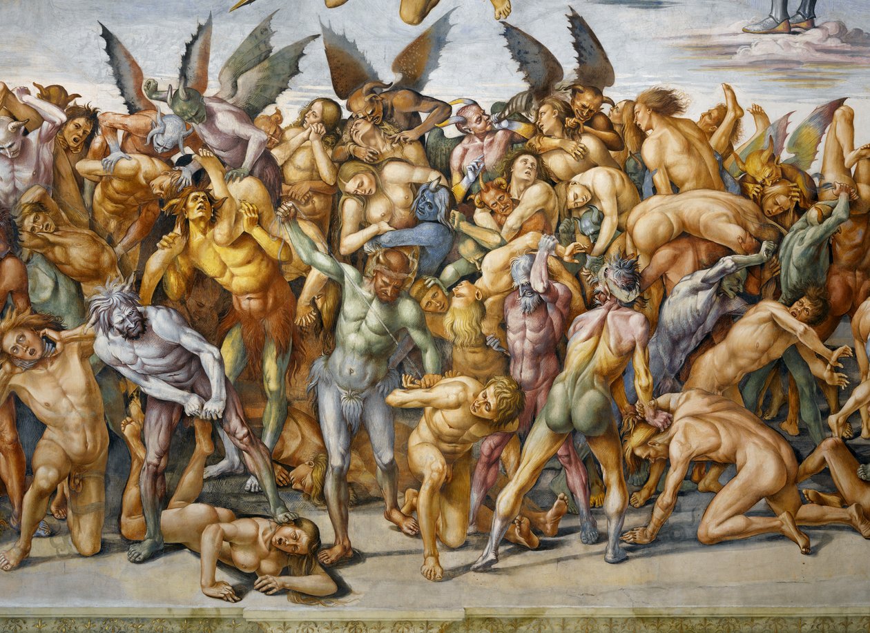 ملعون في الجحيم ، من دورة في الهواء الطلق في Last Judgment بواسطة لوكا سينيوريلي