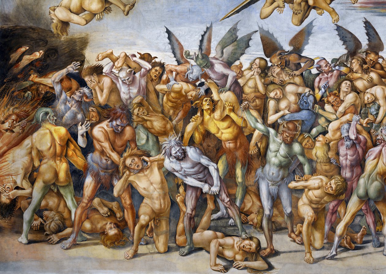 ملعون في الجحيم ، من دورة في الهواء الطلق في Last Judgment بواسطة لوكا سينيوريلي