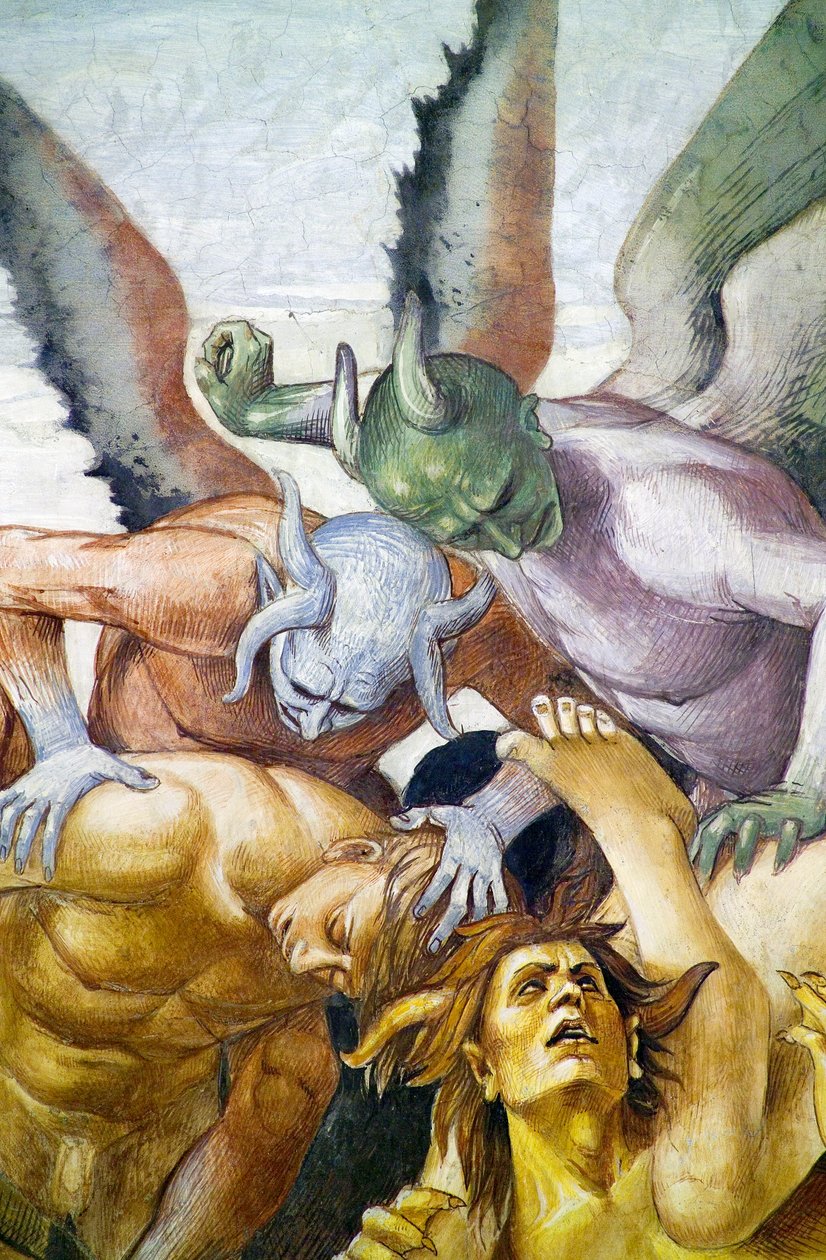 ملعون في الجحيم ، من دورة في الهواء الطلق في Last Judgment بواسطة لوكا سينيوريلي