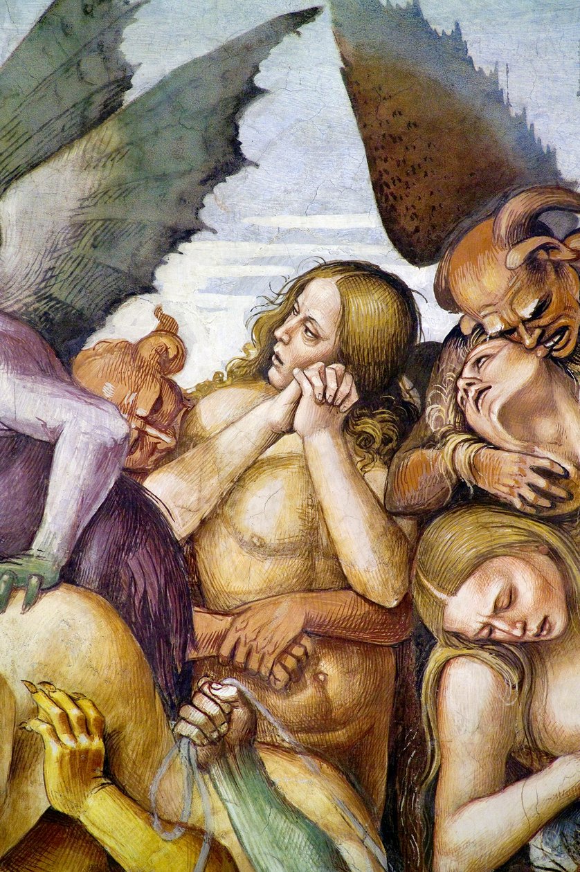 ملعون في الجحيم ، من دورة في الهواء الطلق في Last Judgment بواسطة لوكا سينيوريلي