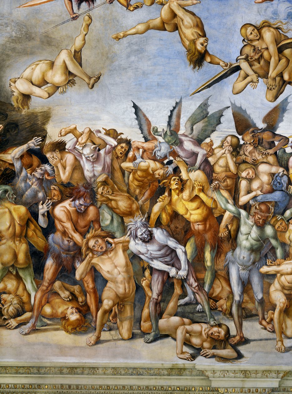 ملعون في الجحيم ، من دورة في الهواء الطلق في Last Judgment بواسطة لوكا سينيوريلي