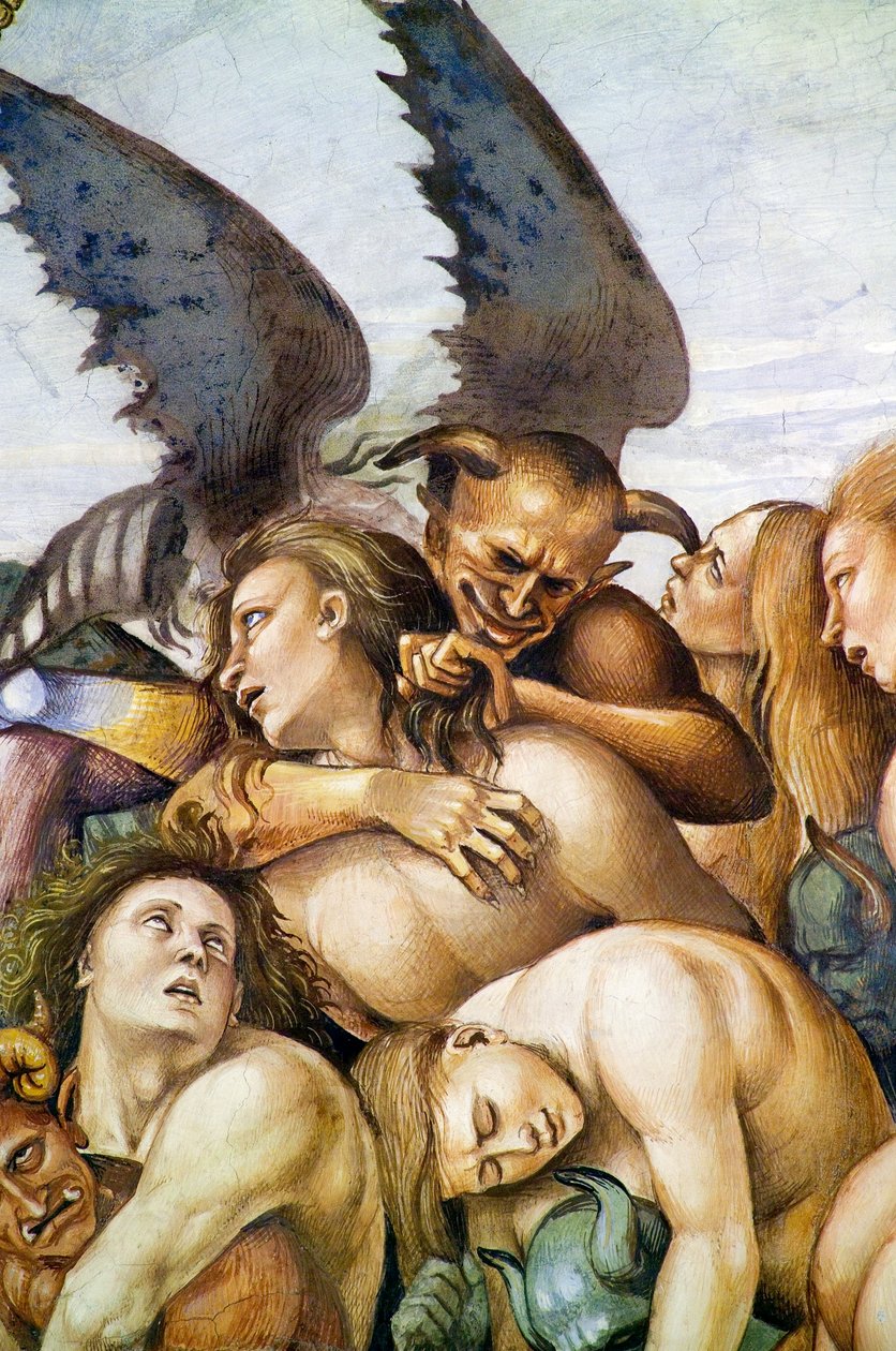 ملعون في الجحيم ، من دورة في الهواء الطلق في Last Judgment بواسطة لوكا سينيوريلي