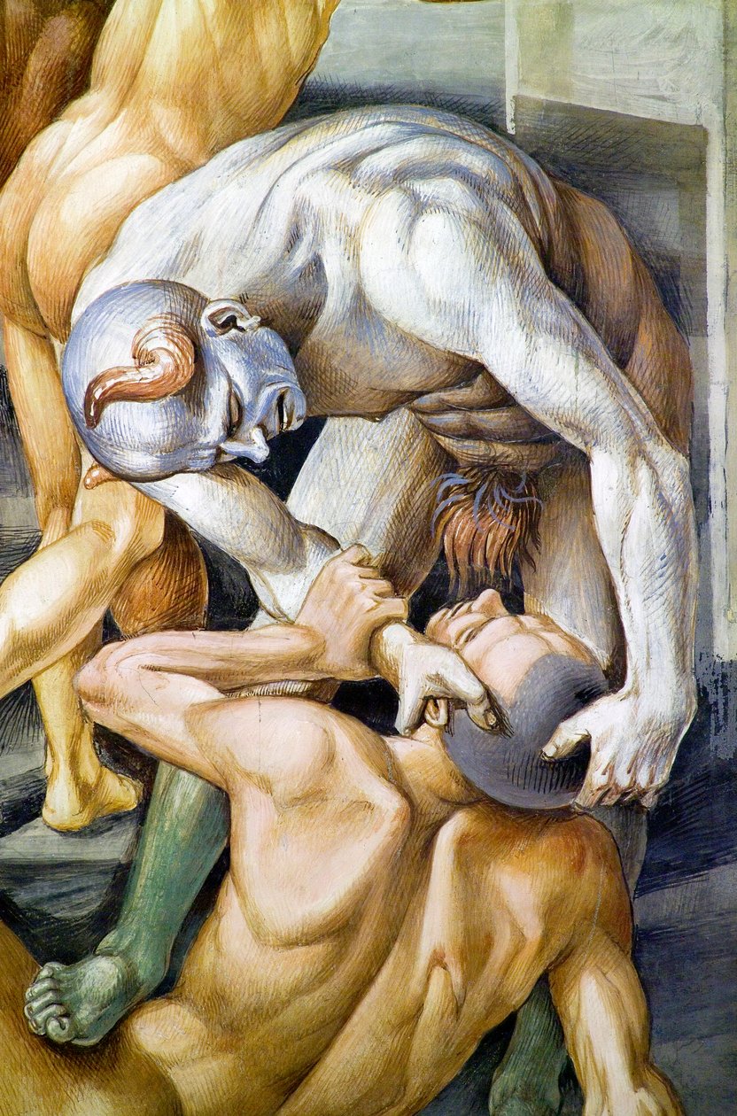 ملعون في الجحيم ، من دورة في الهواء الطلق في Last Judgment بواسطة لوكا سينيوريلي