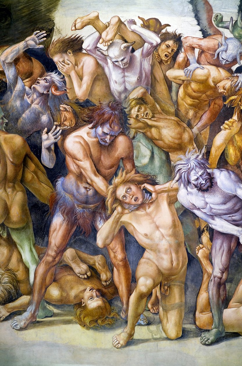 ملعون في الجحيم ، من دورة في الهواء الطلق في Last Judgment بواسطة لوكا سينيوريلي