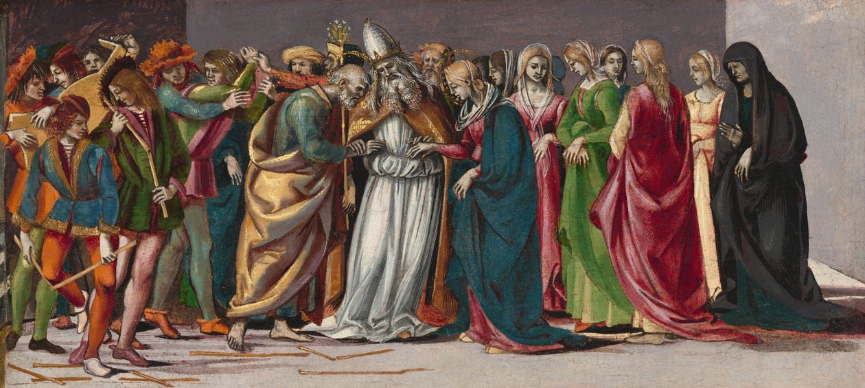 زواج العذراء ، ج. 14901491. بواسطة لوكا سينيوريلي
