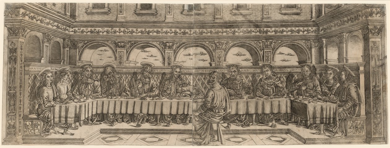 العشاء الأخير (زوج) بواسطة Lucantonio degli Uberti