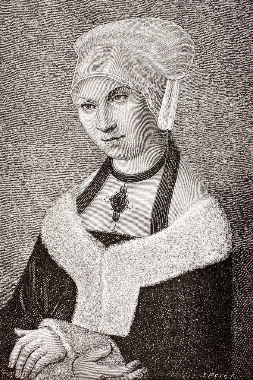 Barbara Jagiellon ، من "Les Arts au Moyen Age" ، 1873 بواسطة لوكاس كراناش الأكبر