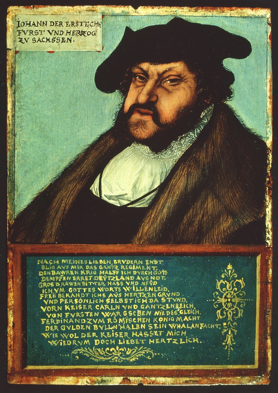 صورة جون الأول (1468-1532) الصامد ، ناخب ساكسونيا ، c.1533 بواسطة لوكاس كراناش الأكبر