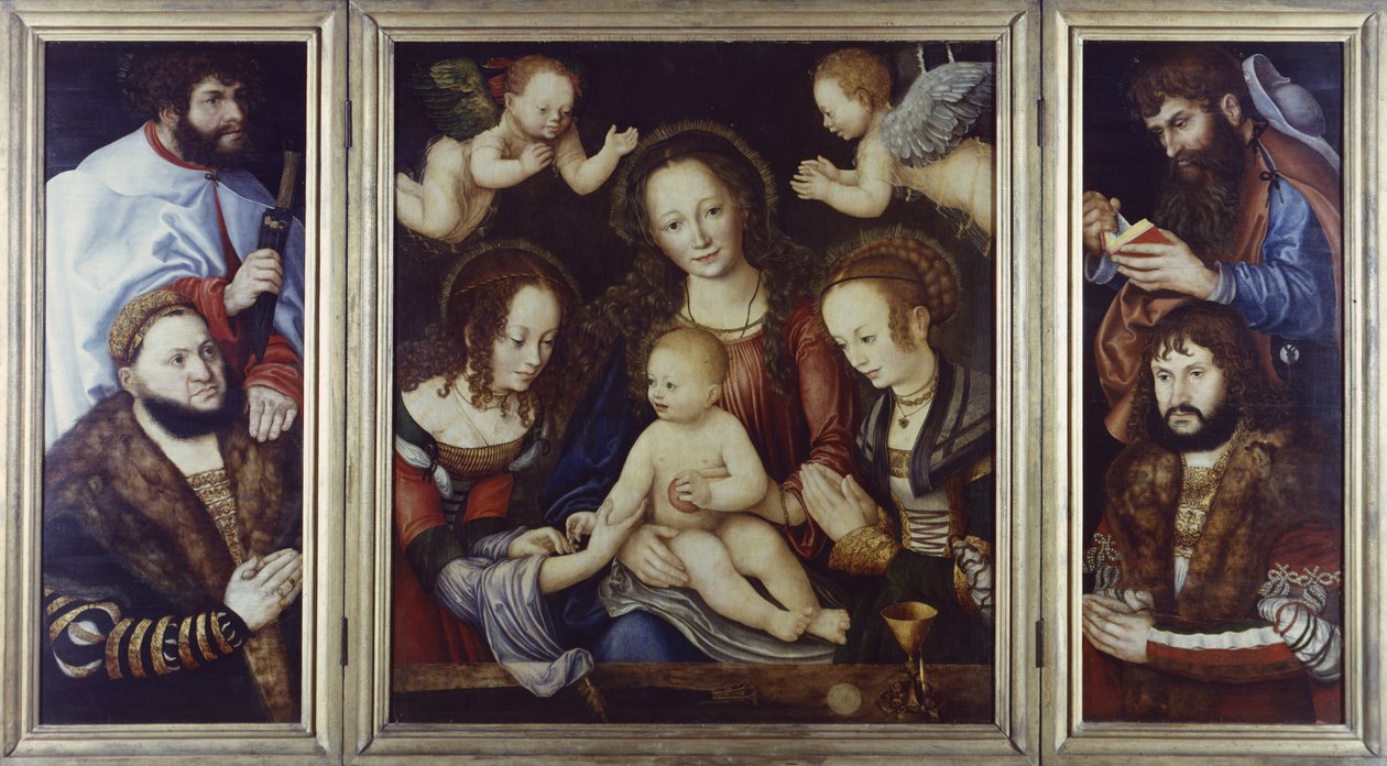 الأمسية Altarpiece ، 1510-12 بواسطة لوكاس كراناش الأكبر