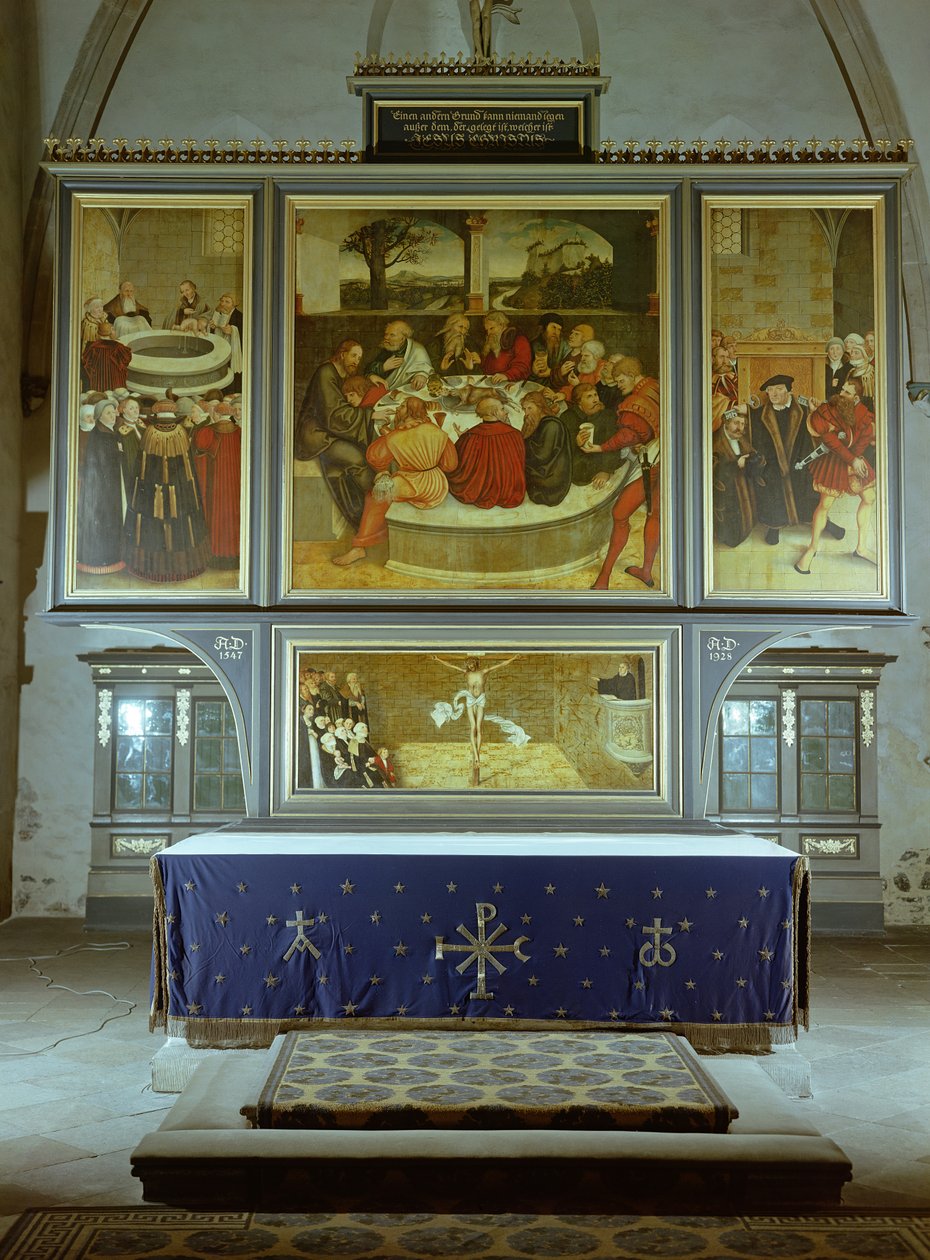 الإصلاح Altarpiece ، 1547 بواسطة لوكاس كراناش الأكبر