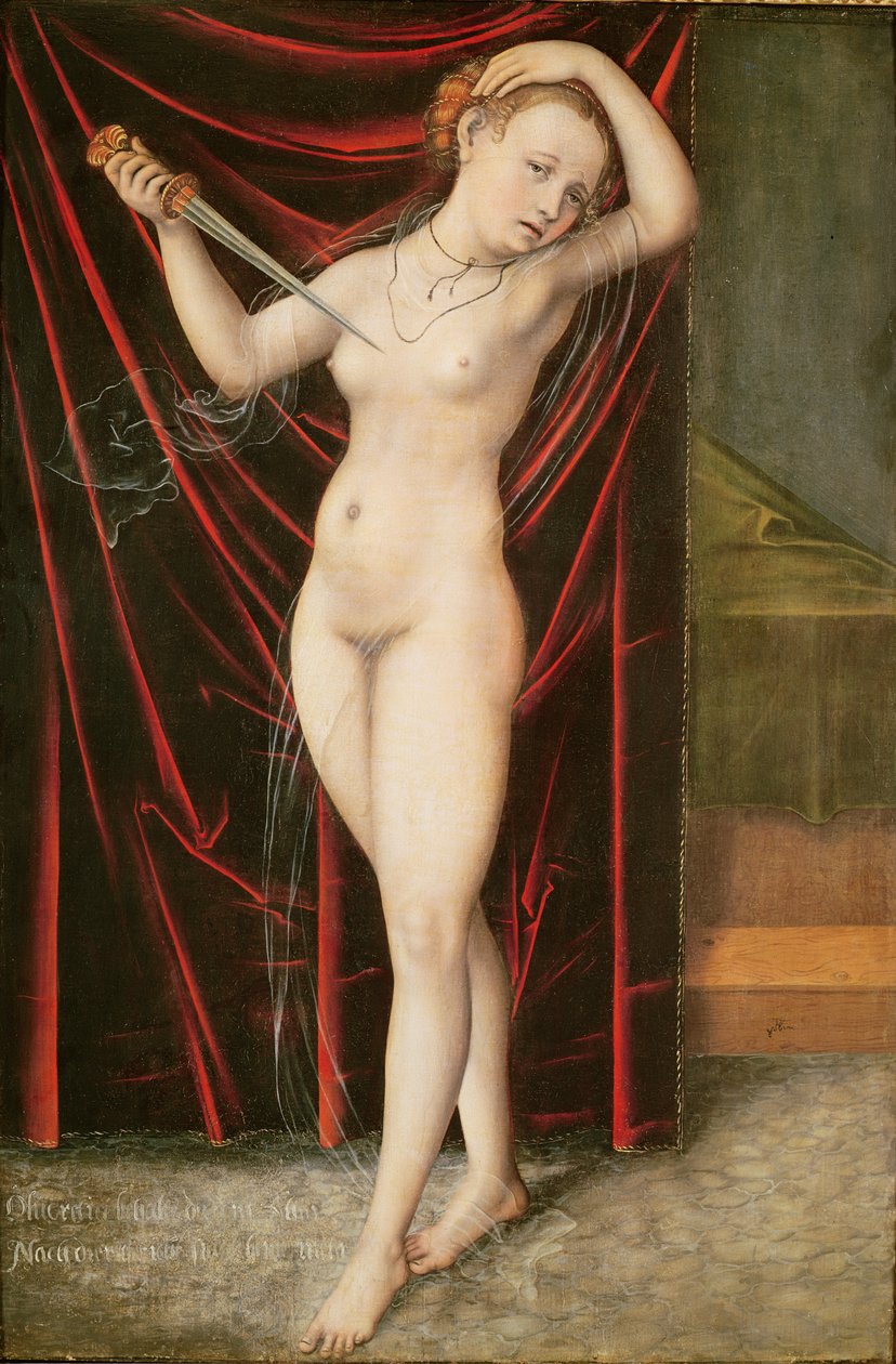 وفاة Lucretia ، c.1524 بواسطة لوكاس كراناش الأكبر