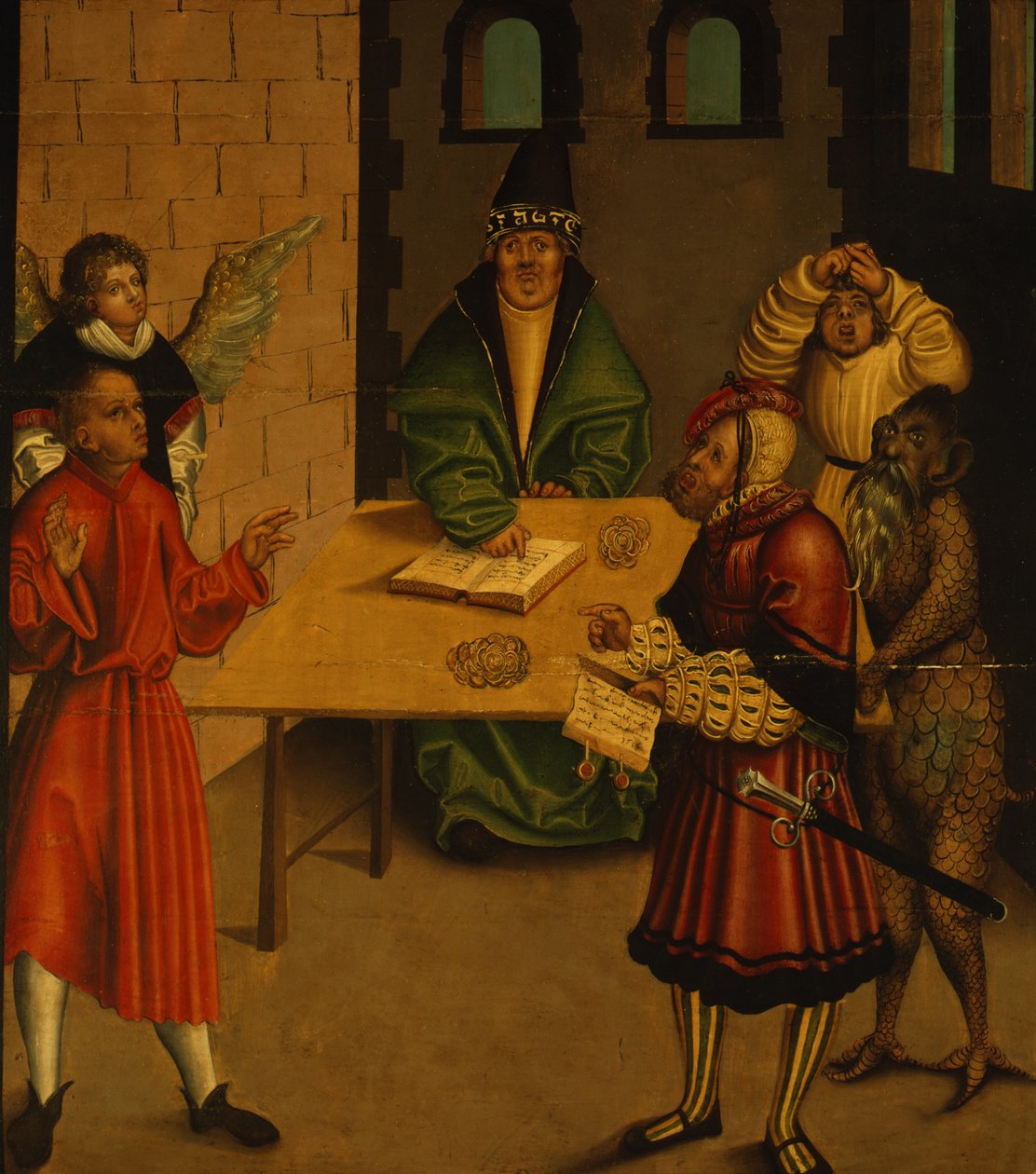 الوصايا العشر ، 1516 بواسطة لوكاس كراناش الأكبر