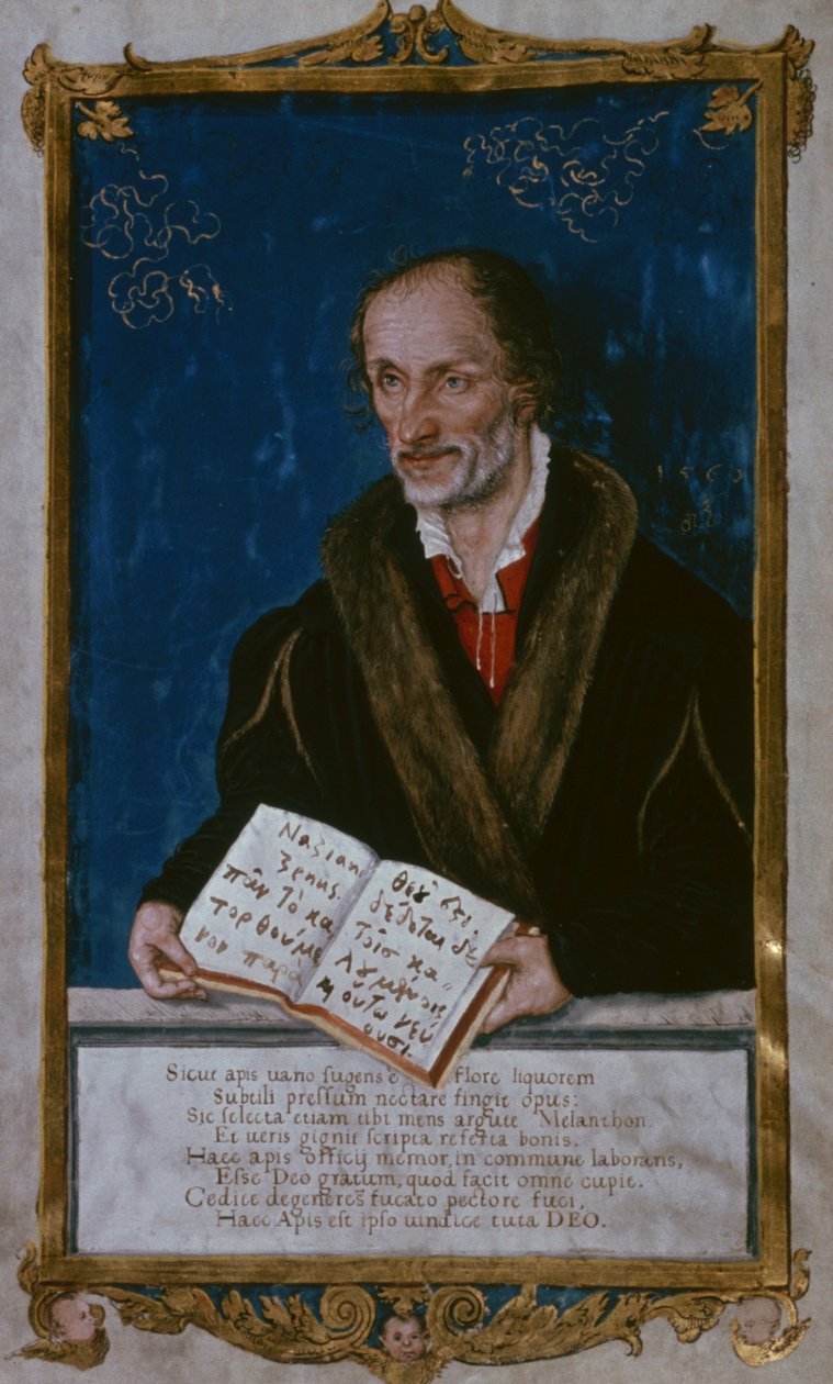 صورة فيليب Melanchthon بواسطة لوكاس كرانش الأصغر