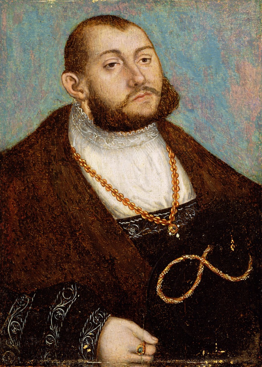 صورة للناخب يوهان فريدريش الجليل (1503-53) في ساكسونيا ، c.1530 بواسطة لوكاس كراناش الأكبر