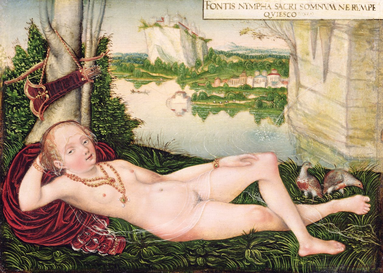 يستريح نياد بواسطة لوكاس أصغر استوديو Cranach