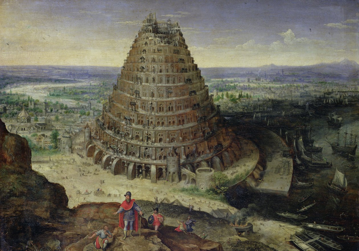برج بابل ، 1594 بواسطة لوكاس فان فالكنبورش