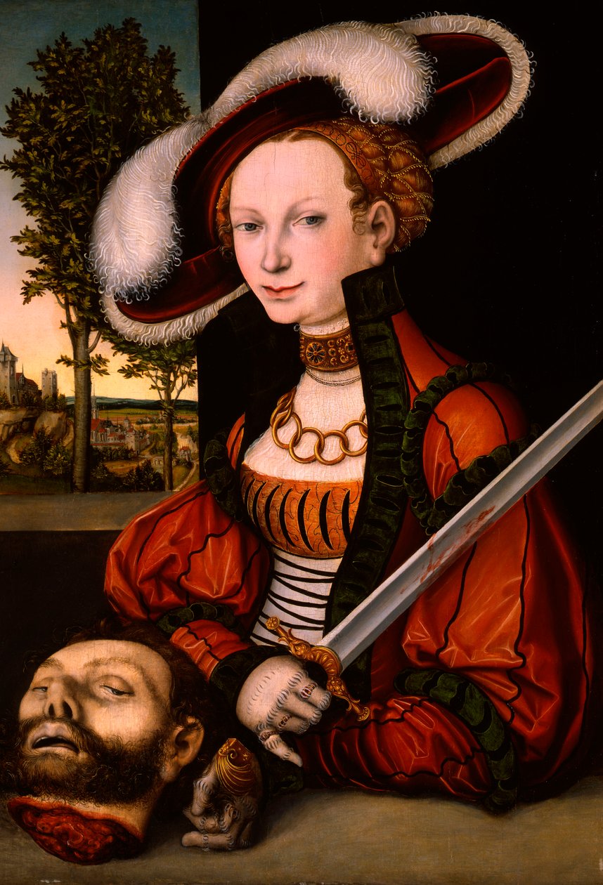 جوديث مع رئيس Holofernes ، ج .1530 بواسطة لوكاس كراناش