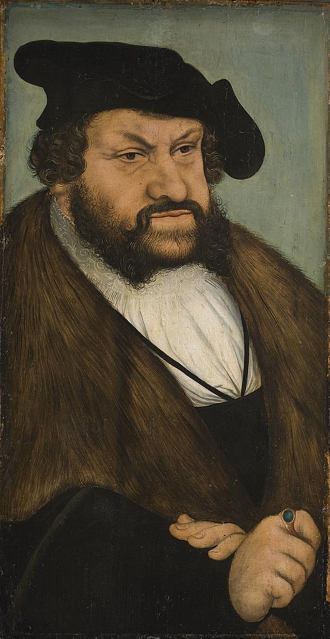 صورة للناخب يوحنا صامد ساكسونيا (1468-1532) بواسطة لوكاس كراناش الأكبر