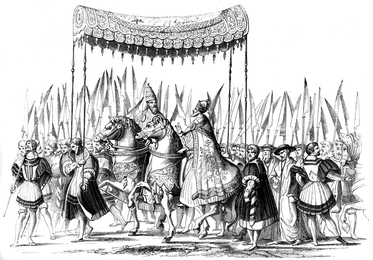 موكب إمبراطوري ، 1529-1530 1849. بواسطة لوكاس كراناش الأكبر