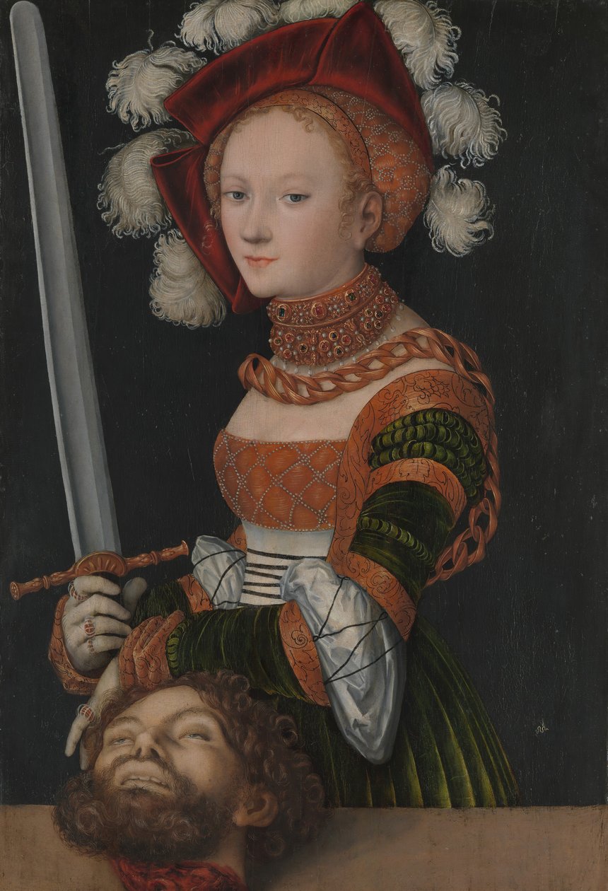جوديث مع رئيس Holofernes ، كاليفورنيا. 1530. بواسطة لوكاس كراناش الأكبر