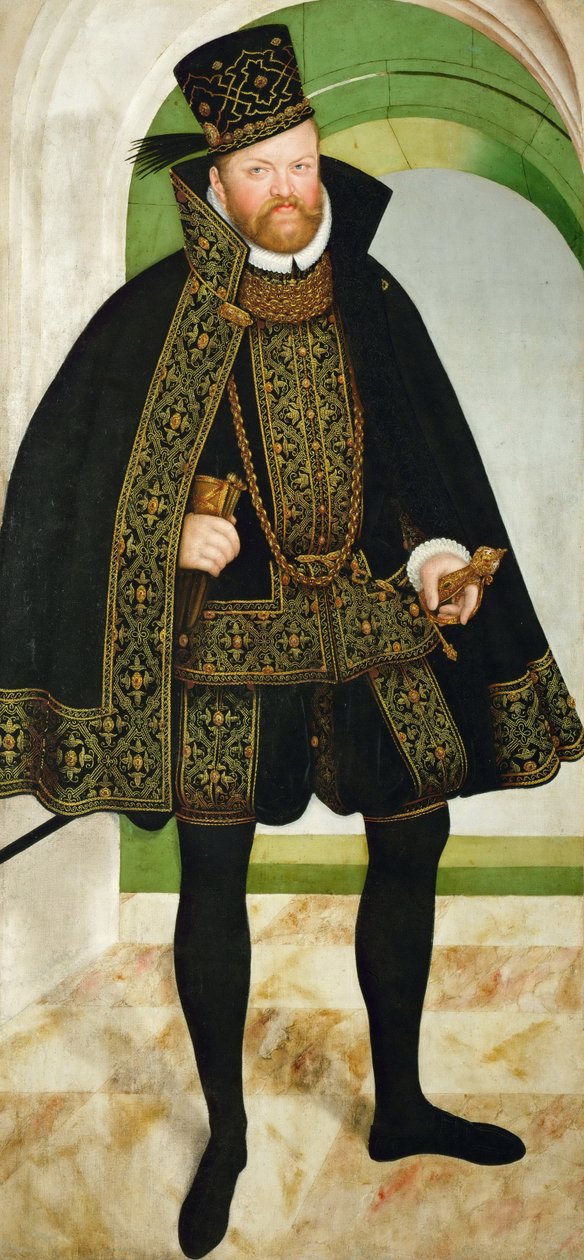 صورة لأوغسطس ، ناخب ساكسونيا 1526-1586 ، ج. 1570 بواسطة لوكاس كرانش الأصغر