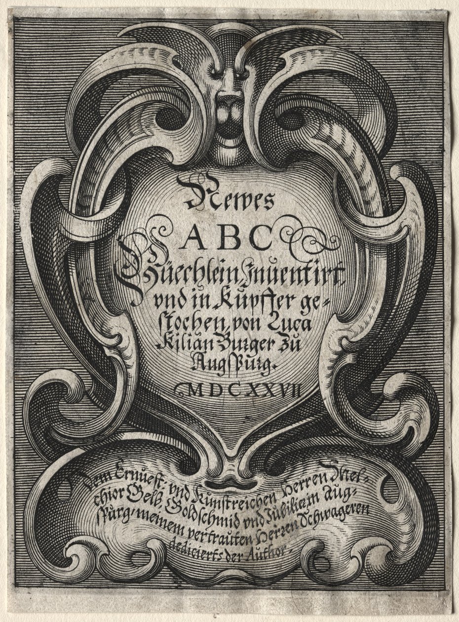 كتيب ABC الجديد ، 1627. بواسطة لوكاس كيليان