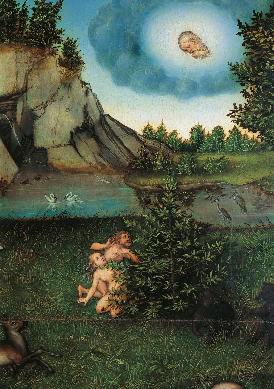Detail of Paradise, c.1530 (oil on panel) بواسطة لوكاس الأكبر كراناش