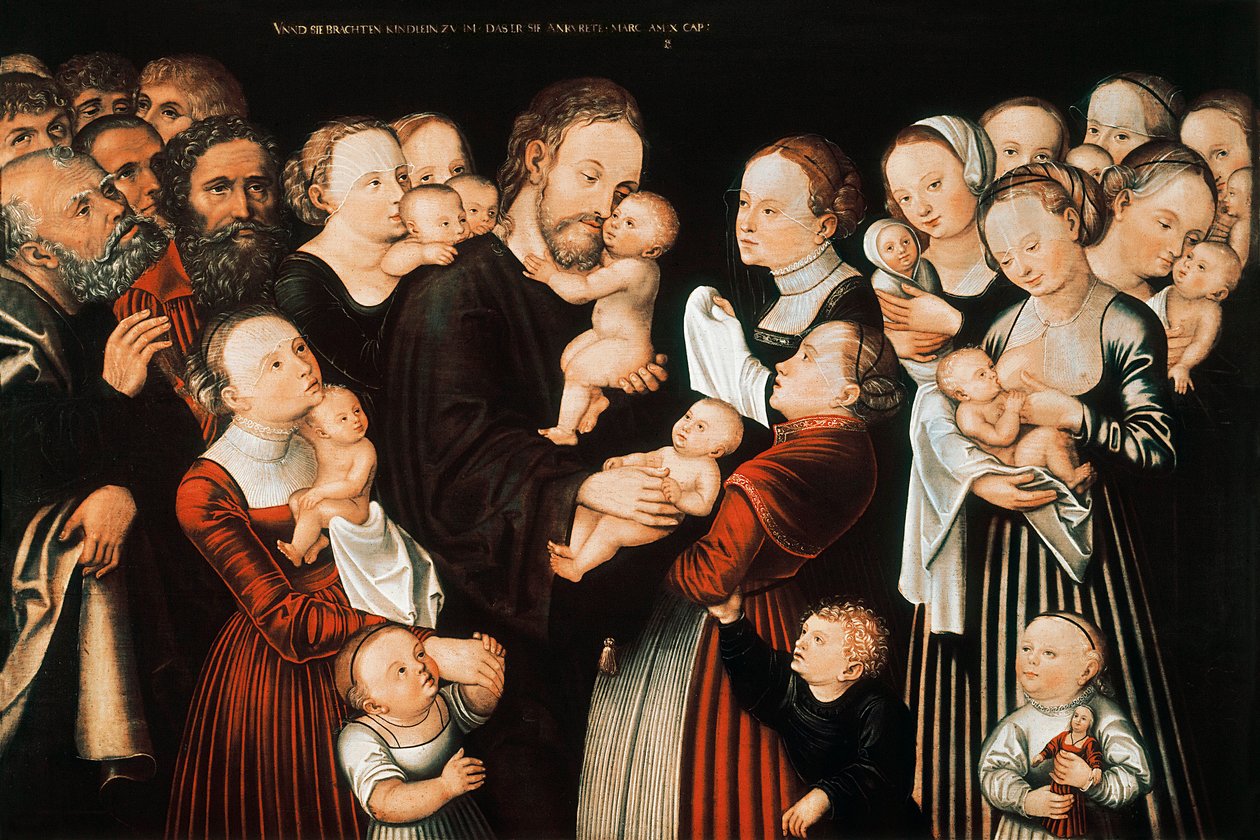 Jesus and the children بواسطة لوكاس الأكبر كراناش