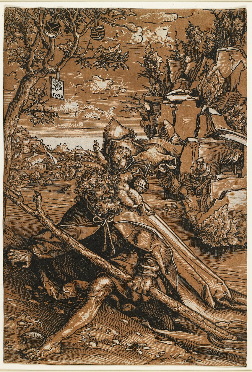 Saint Christopher, c. 1509 بواسطة لوكاس الأكبر كراناش