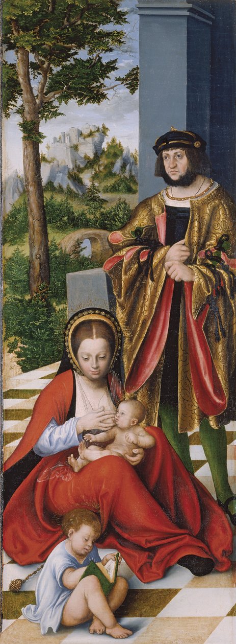 اللوحة اليسرى للقرابة المقدسة (ما يسمى Torgau Altarpiece). بواسطة لوكاس الأكبر كراناش