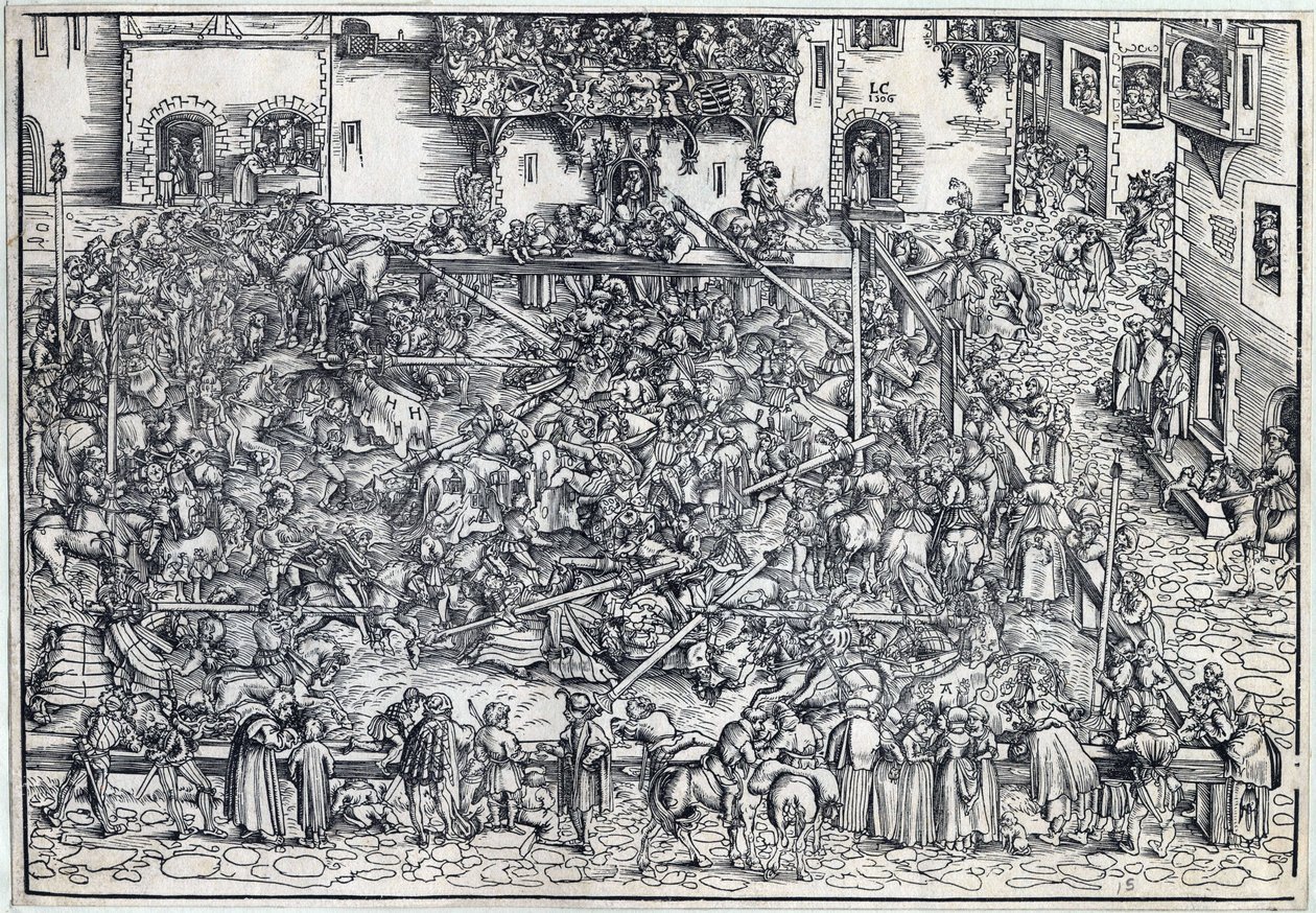 بطولة - بطولة - كرانش ، لوكاس ، الأكبر (1472-1553) - 1509 - نقش خشبي - 26،4 × 38 - مجموعة خاصة بواسطة لوكاس الأكبر كراناش