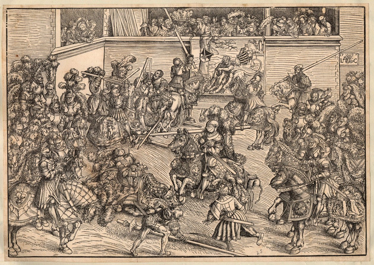 بطولة - بطولة - كرانش ، لوكاس ، الأكبر (1472-1553) - 1509 - نقش خشبي - 29،8 × 42،7 - مجموعة خاصة بواسطة لوكاس الأكبر كراناش