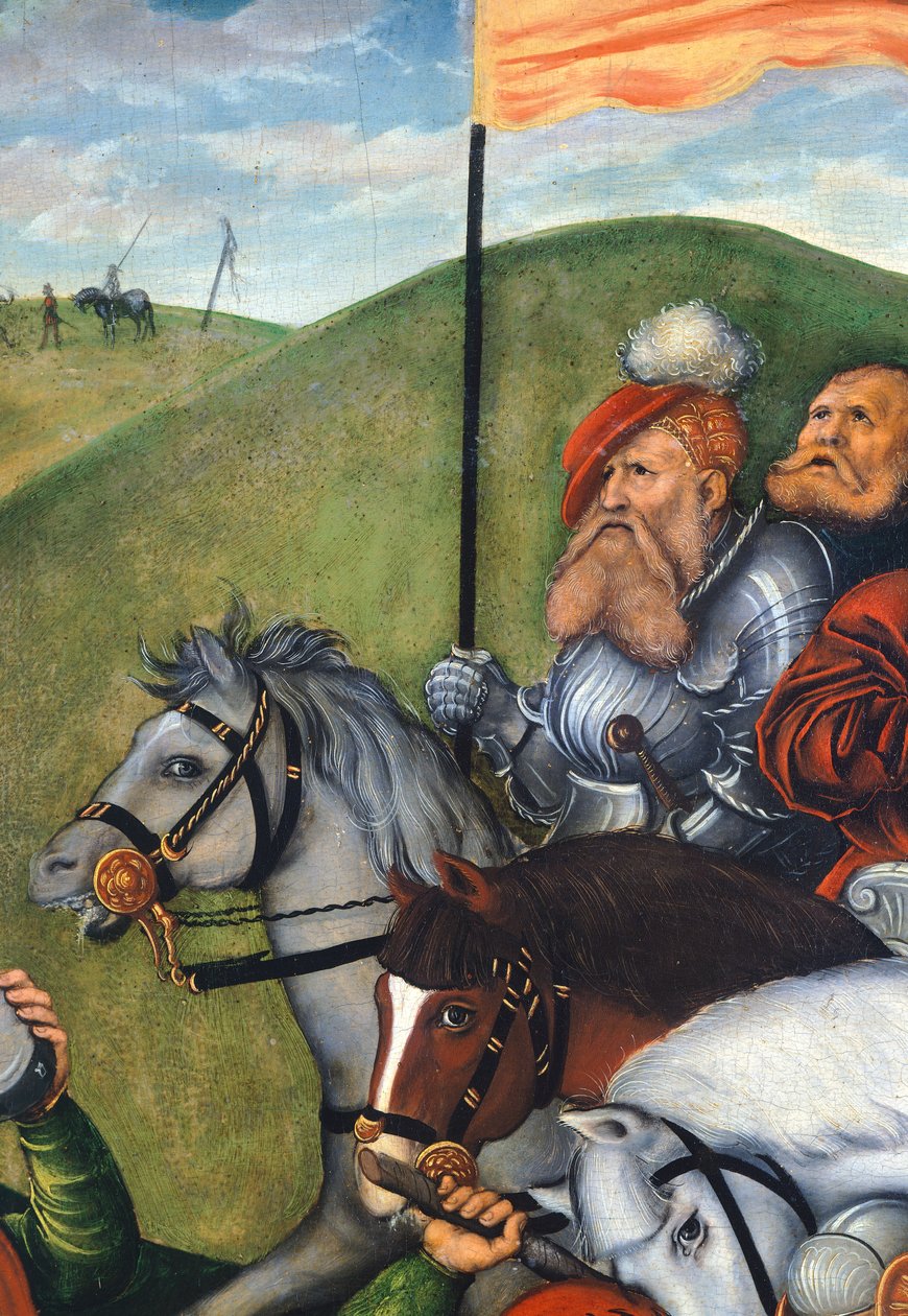 الطريق إلى الجلجلة بقلم لوكاس كرانش إلدر (1472-1553) ، التفاصيل بواسطة لوكاس الأكبر كراناش