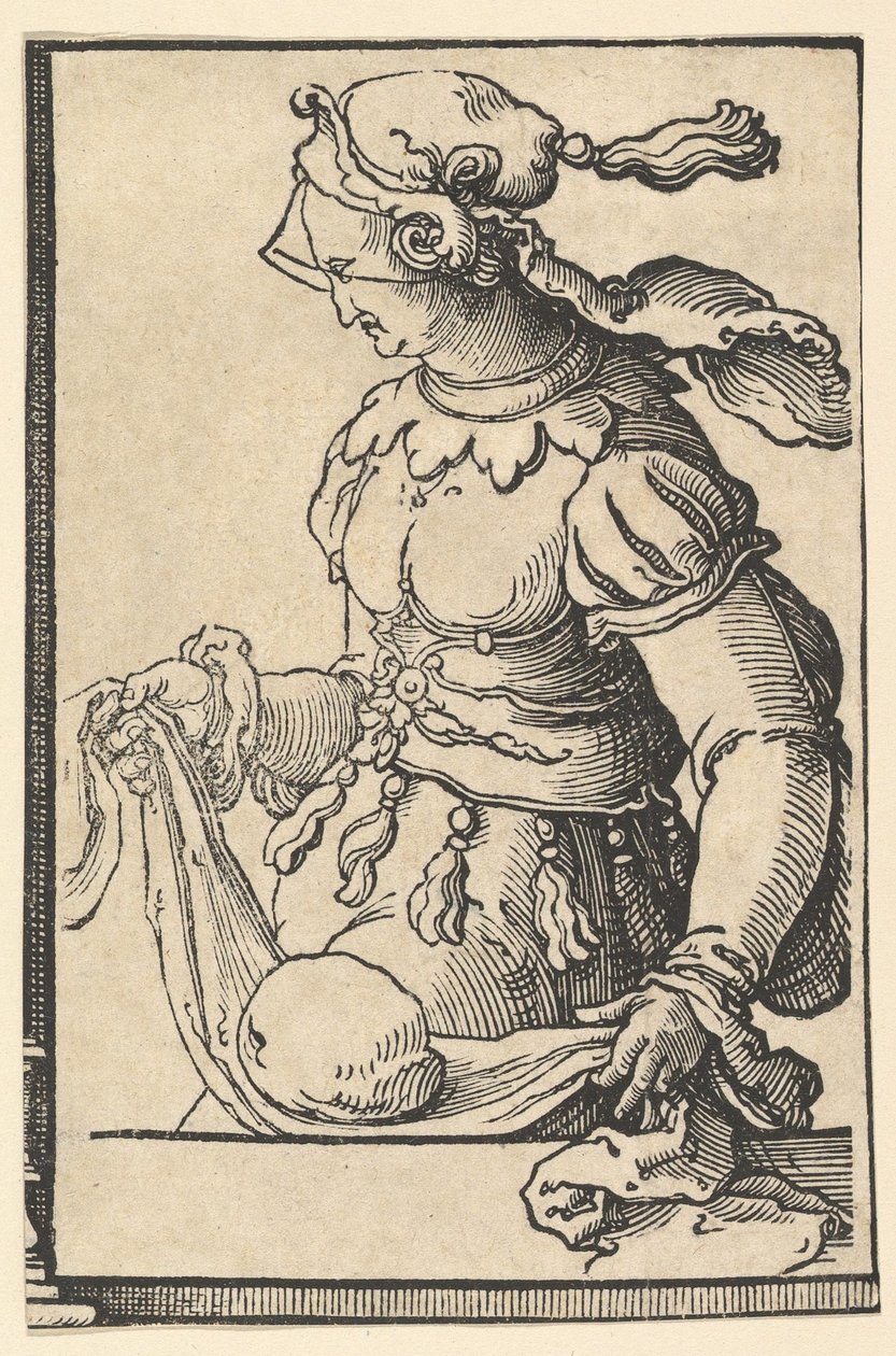 Cumean Sibyl ، من سلسلة Sibyls ، ca. 1530. بواسطة لوكاس فان ليدن