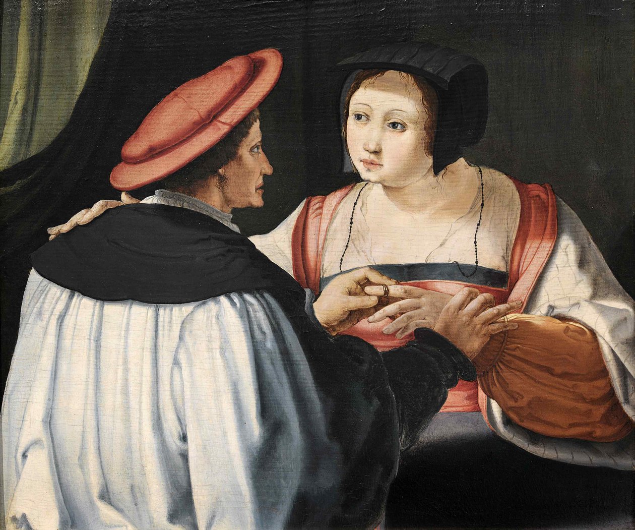 Les Fiancés The Fights ، ج. 1525. بواسطة لوكاس فان ليدن