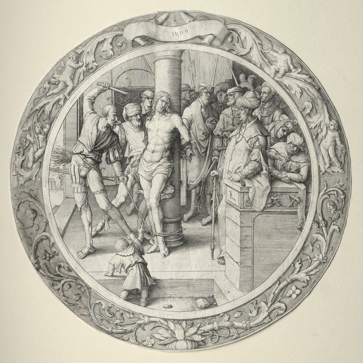 The Passion Passion: The Flagellation ، 1509. بواسطة لوكاس فان ليدن