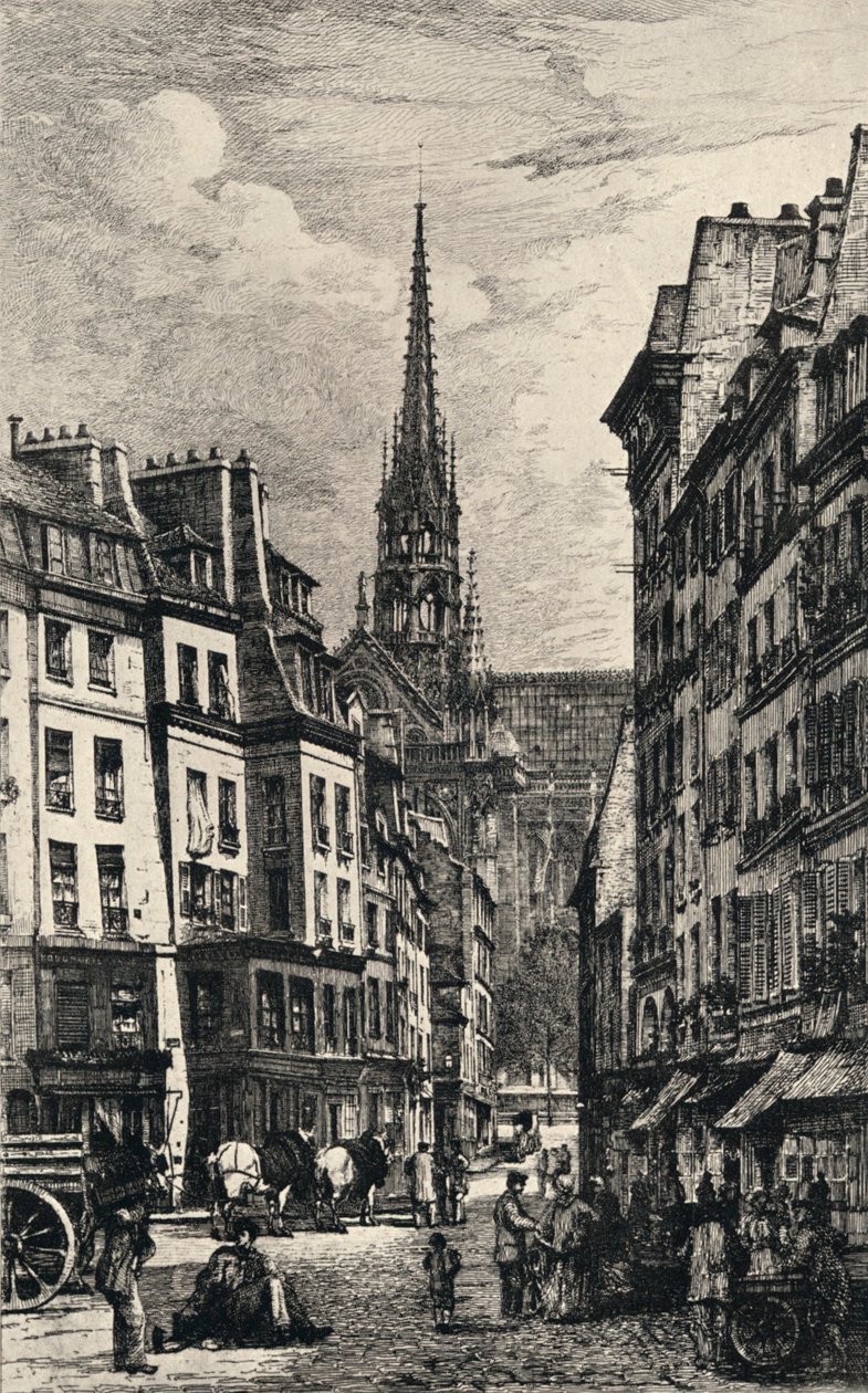 "Place Maubert" ، 1915 بواسطة لوسيان جوتييه