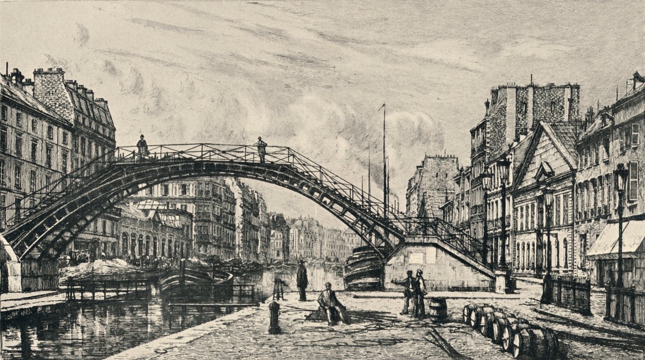 "Quai de Jemmapes" ، ١٩١٥ بواسطة لوسيان جوتييه