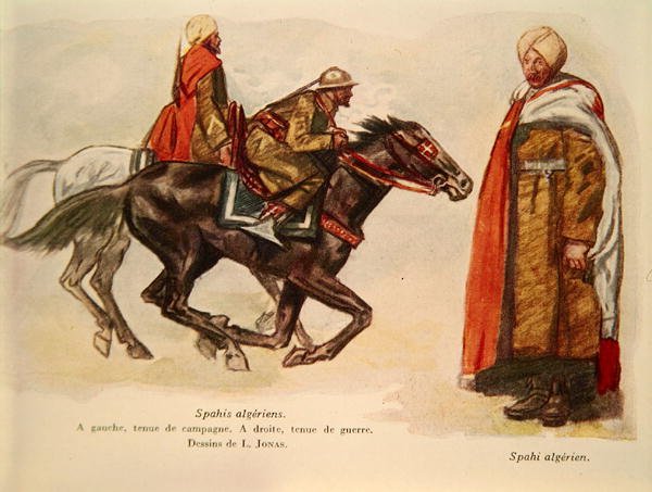 Spahis الجزائريون خلال الحرب العالمية الأولى 1 بواسطة لوسيان هيكتور جوناس