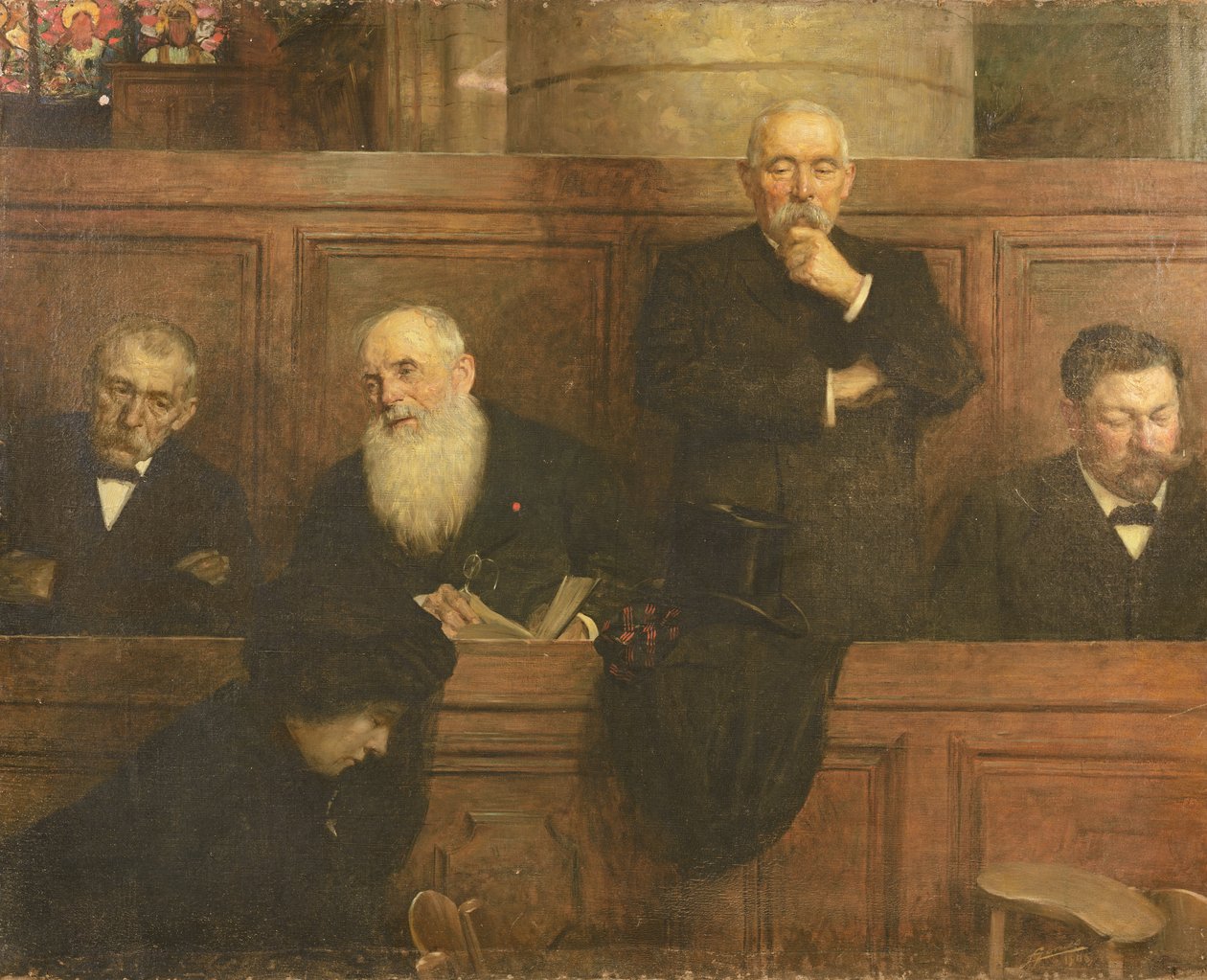 The Churchwardens (زيت على قماش) بواسطة لوسيان هيكتور جوناس