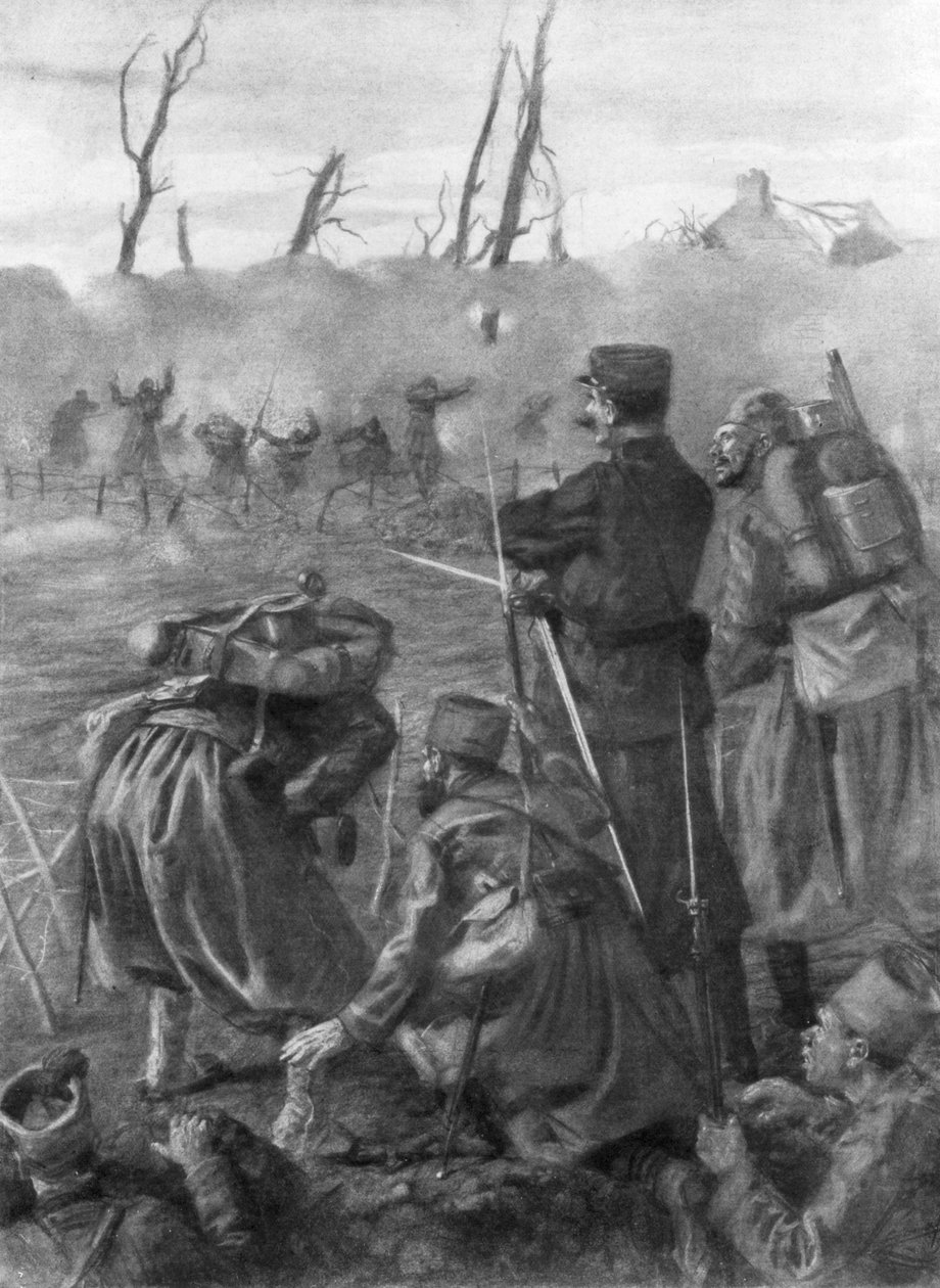 هجوم غاز الكلور ، معركة إيبر الثانية ، بلجيكا ، 1915 ، 1926 بواسطة لوسيان جوناس