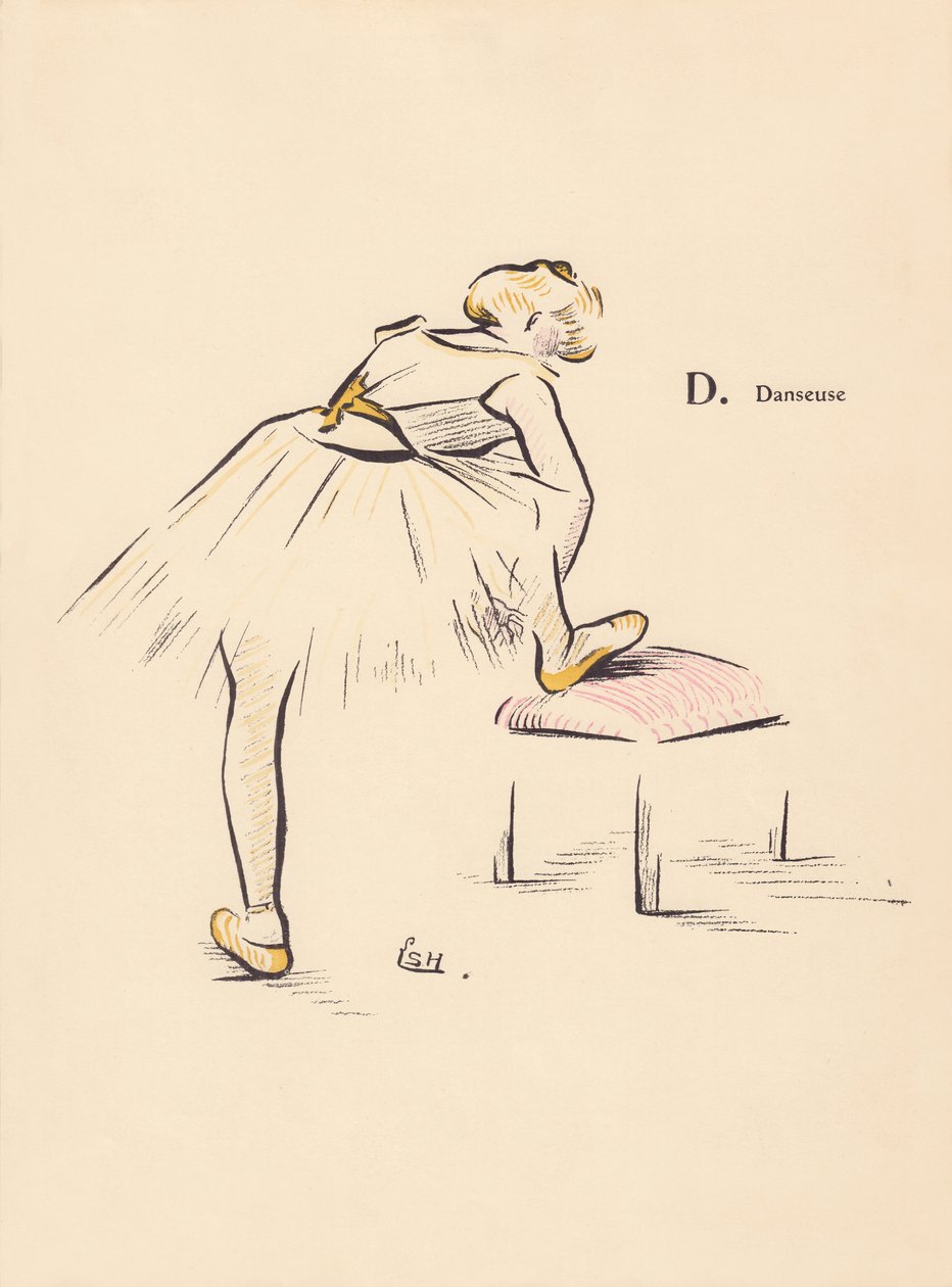 د. راقصة بواسطة Lucien L. (نشط عام 1904) Henreaux