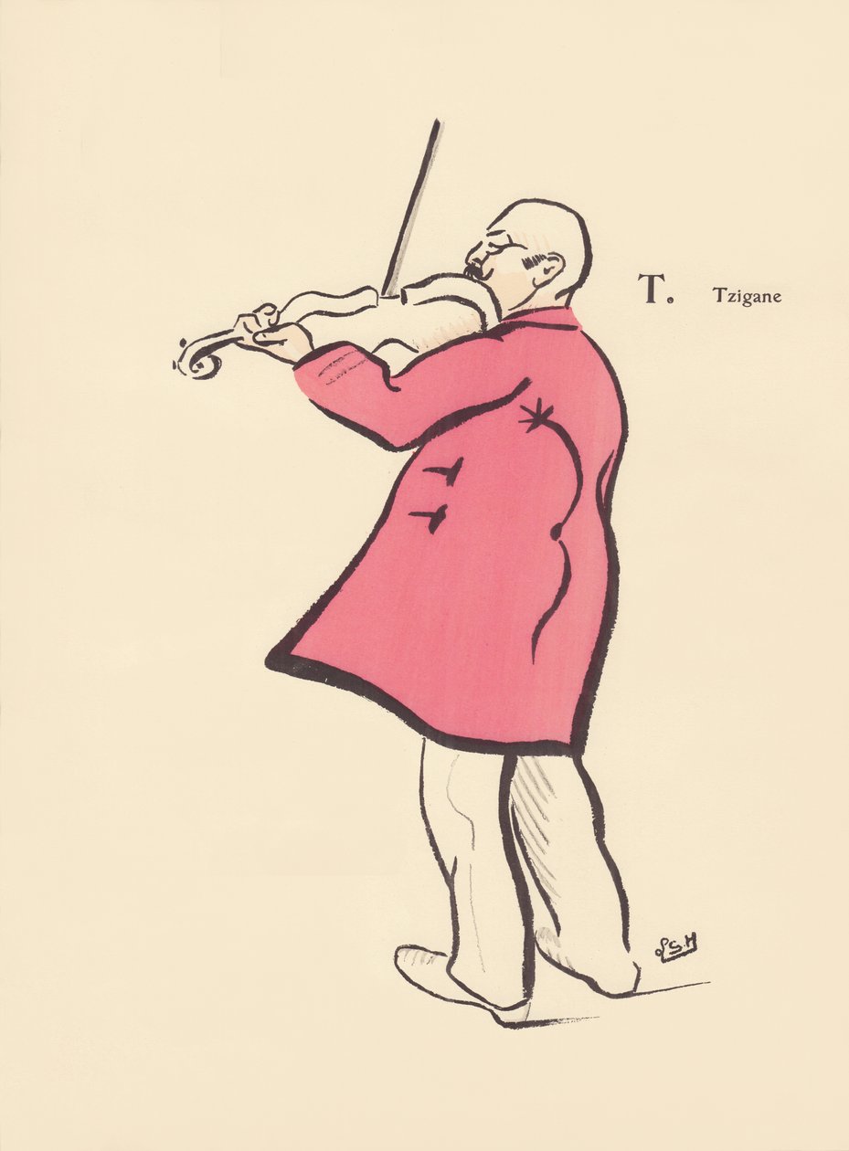 T. الغجر بواسطة Lucien L. (نشط عام 1904) Henreaux