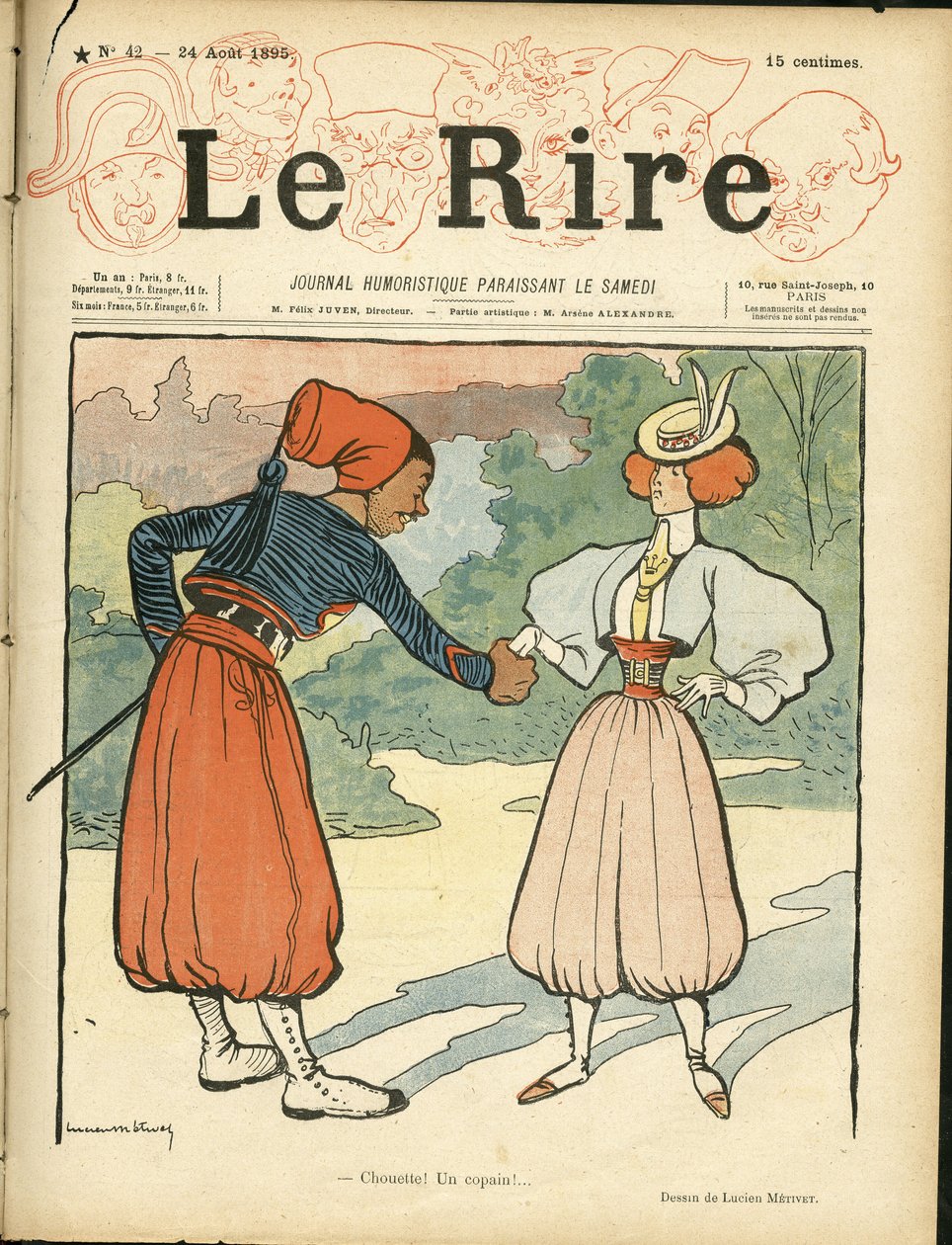 غلاف "Le Rire" بواسطة لوسيان ميتيفيت