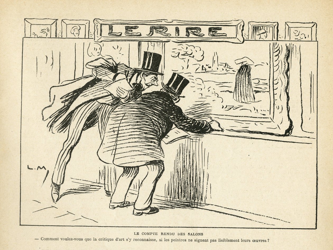 رسم توضيحي في Le Rire ، 20/04/12 - استعراض المعارض - الفن ، معارض الرسم ، معارض الرسوم المتحركة - مراجعات فنية (نقش) بواسطة لوسيان ميتيفيت