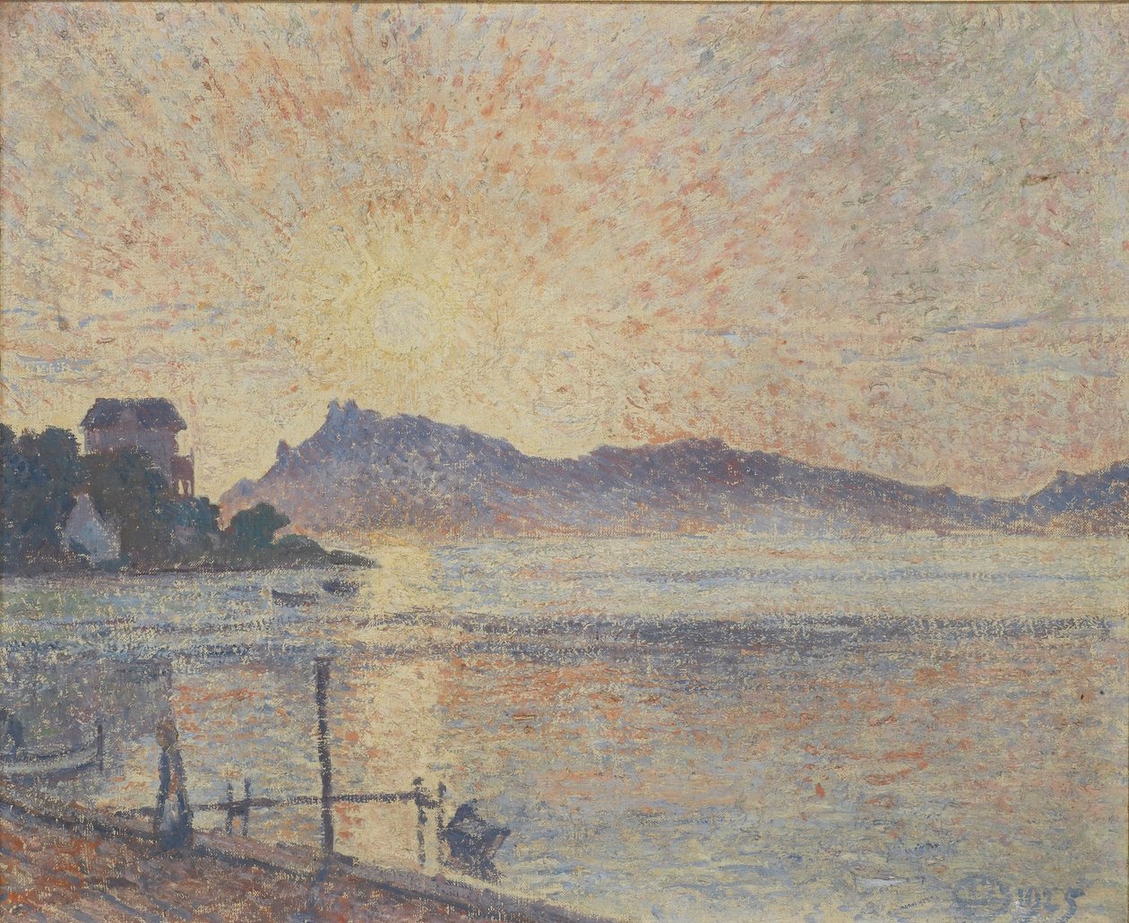 La Pointe de Cougoussa ، غروب الشمس ، 1925 بواسطة لوسيان بيسارو