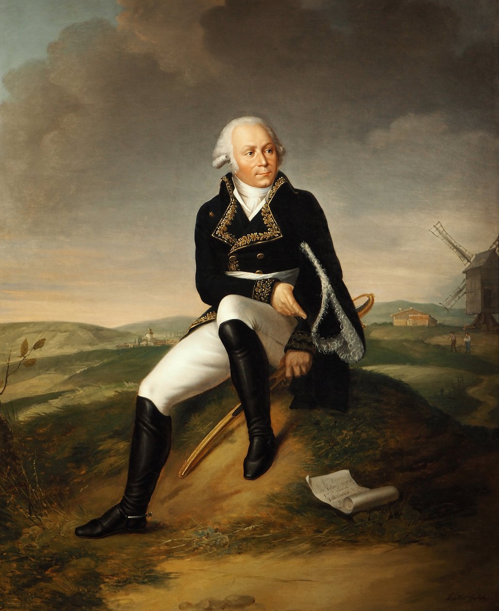 صورة فرانسوا كريستوف كيلرمان 1735-1820 (زيت على قماش) بواسطة لوسيل فويون فاتشوت