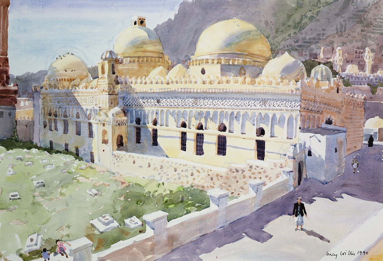 مسجد ، تعز ، اليمن ، 1990 (مرحاض على ورق) بواسطة لوسي ويليس