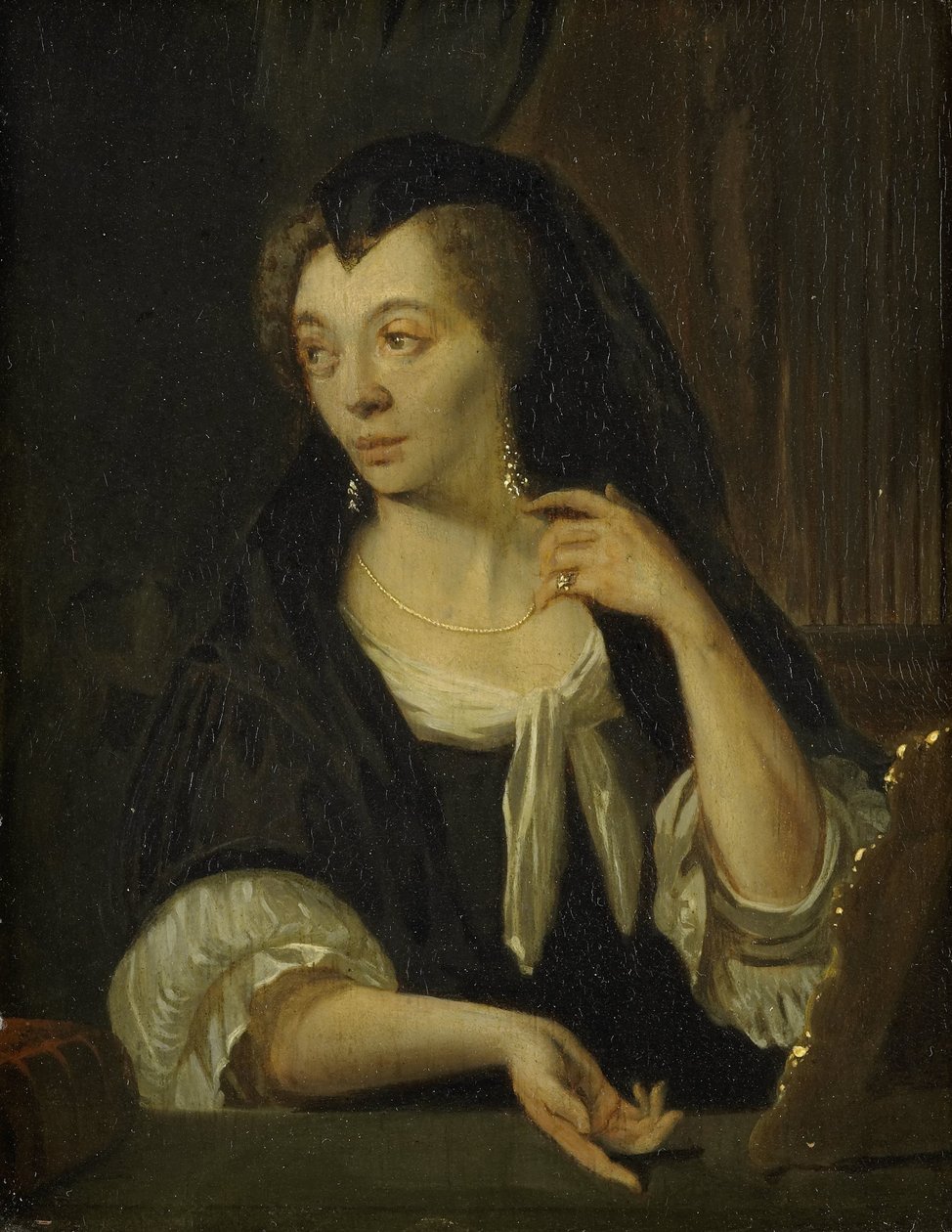 آنا دي هوغي (1645-1717). الزوجة الرابعة للرسام بواسطة لودولف باخويسن