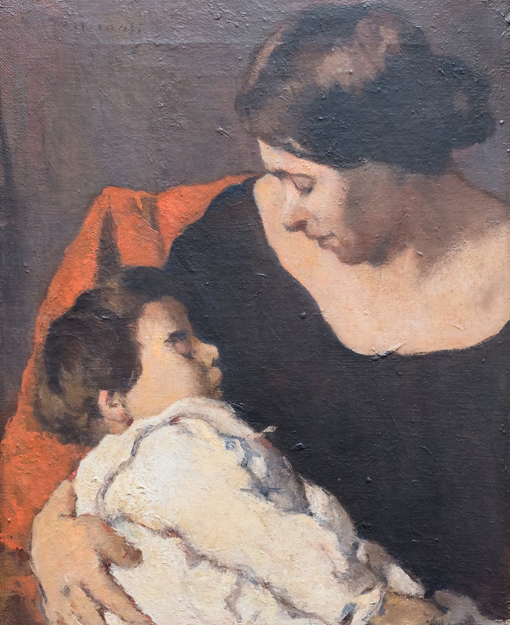 امرأة مع طفل بواسطة لودوفيكو (1866 1941) توماسي